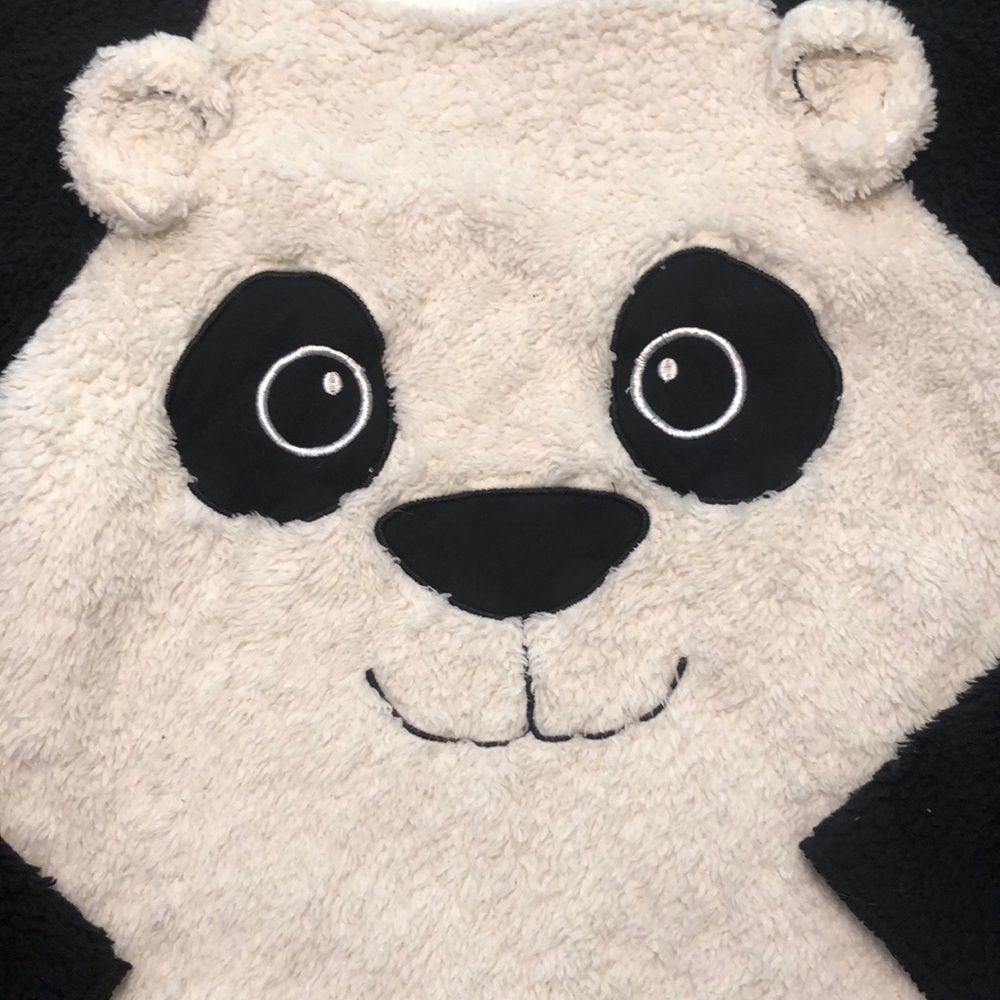 Super cute plush Panda top